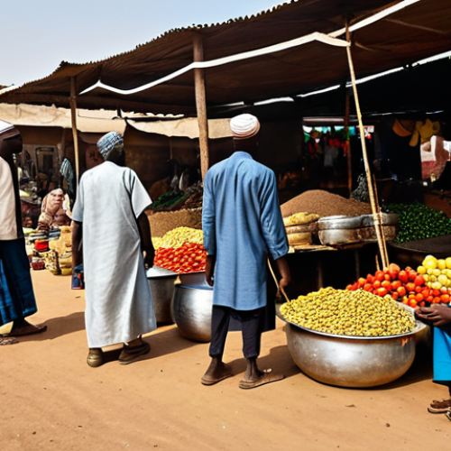 Home 25 Prompt 1: Cultural Exchange at a Chadian Market**